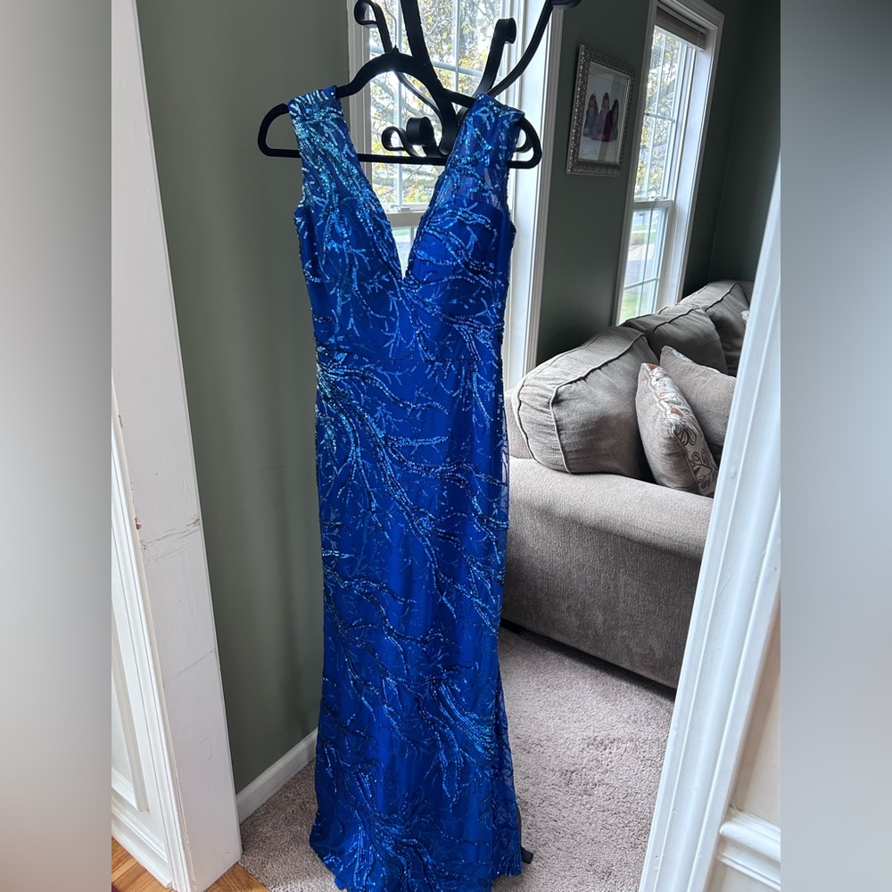 Xcite Prom Royal Blue Sequin Dress